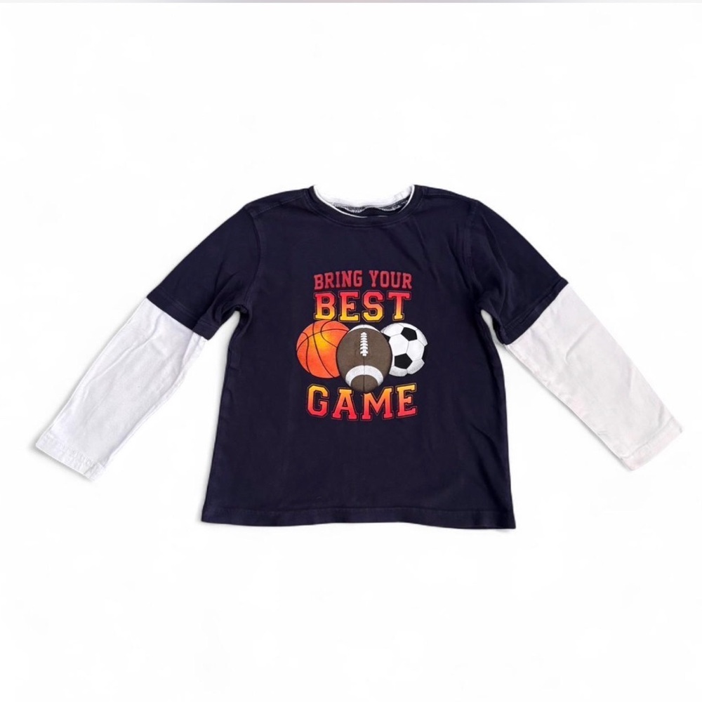 Jumping Beans Boys Multi-Sport Long Sleeve Graphic Tee Size 5/6